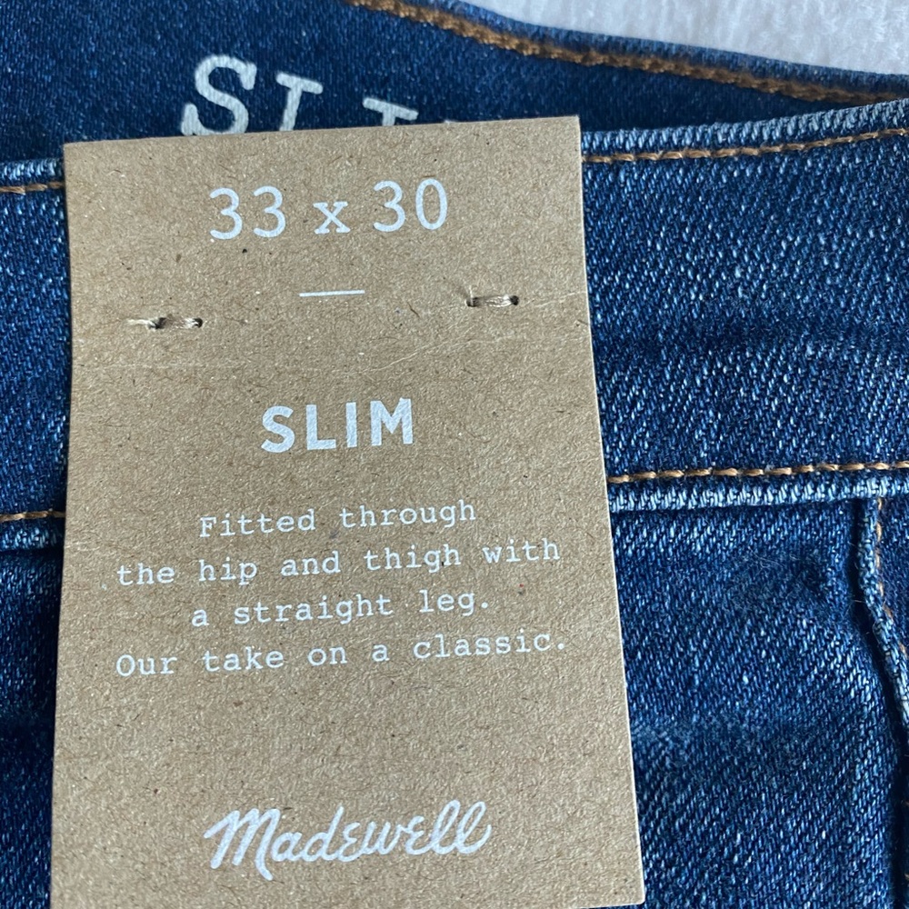 Madewell Men’s Slim fit jeans. New with tags.